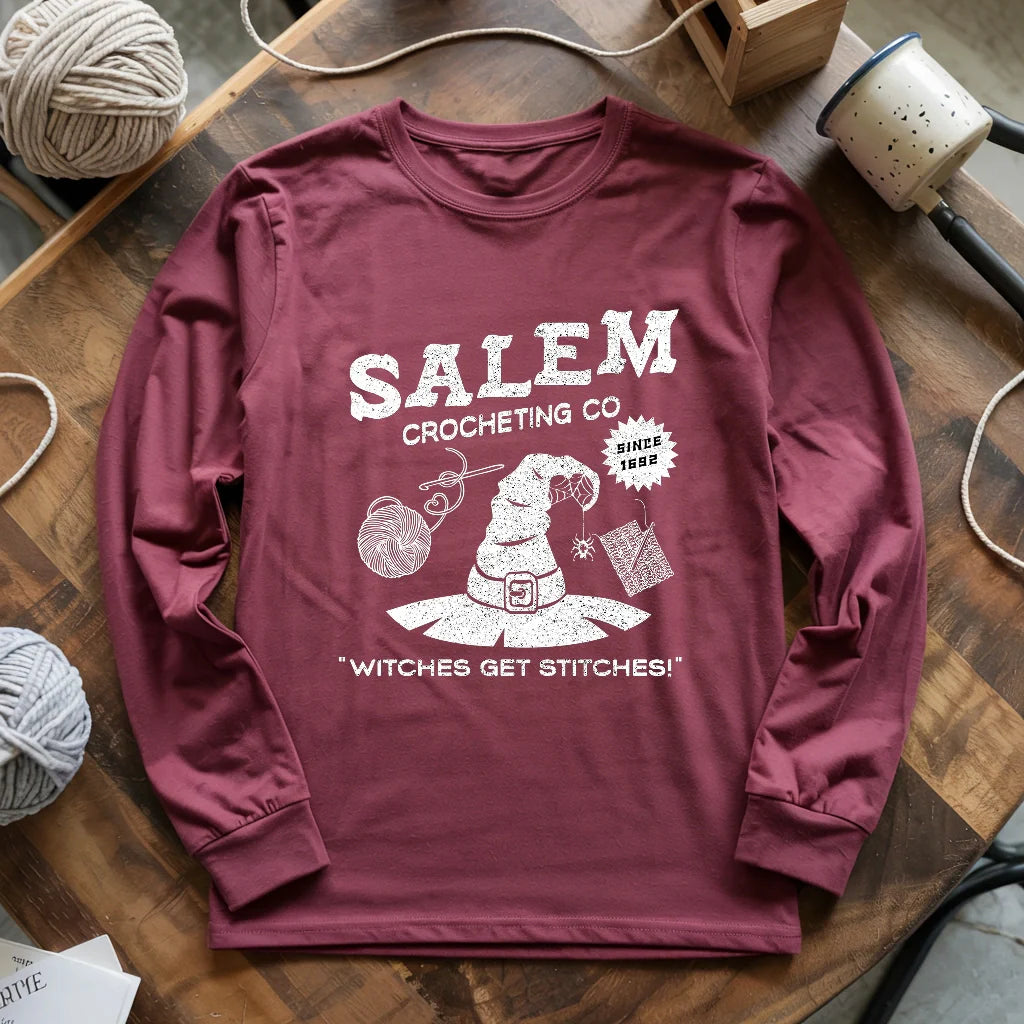 Salem Crocheting Long Sleeve T-shirt - Prismatic Fiber Arts