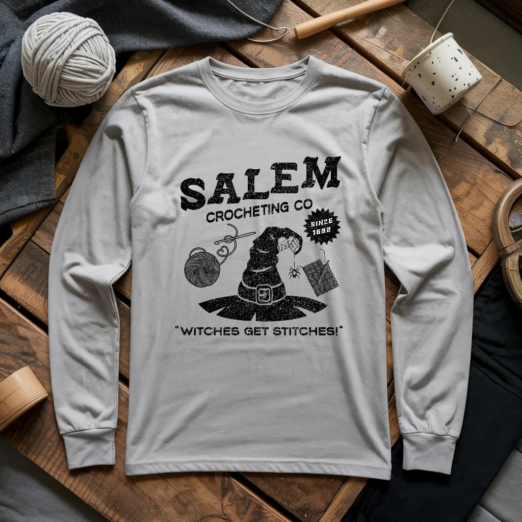 Salem Crocheting Long Sleeve T-shirt - Prismatic Fiber Arts