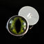 Green Alligator Sew-On Button Glass Eyes - Prismatic Fiber Arts
