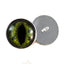 Green Alligator Sew-On Button Glass Eyes - Prismatic Fiber Arts