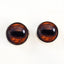 Brown Horse Sew-On Button Glass Eyes - Prismatic Fiber Arts