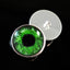 Intense Green Human Sew-On Button Glass Eyes - Prismatic Fiber Arts