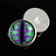 Purple and Teal Green Dragon Sew-On Button Glass Eyes - Prismatic Fiber Arts