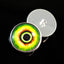 Green Monster Sew-On Button Glass Eyes - Prismatic Fiber Arts