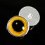 Yellow Owl Sew-On Button Glass Eyes - Prismatic Fiber Arts