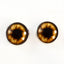 Brown Teddy Bear Sew-On Button Glass Eyes - Prismatic Fiber Arts