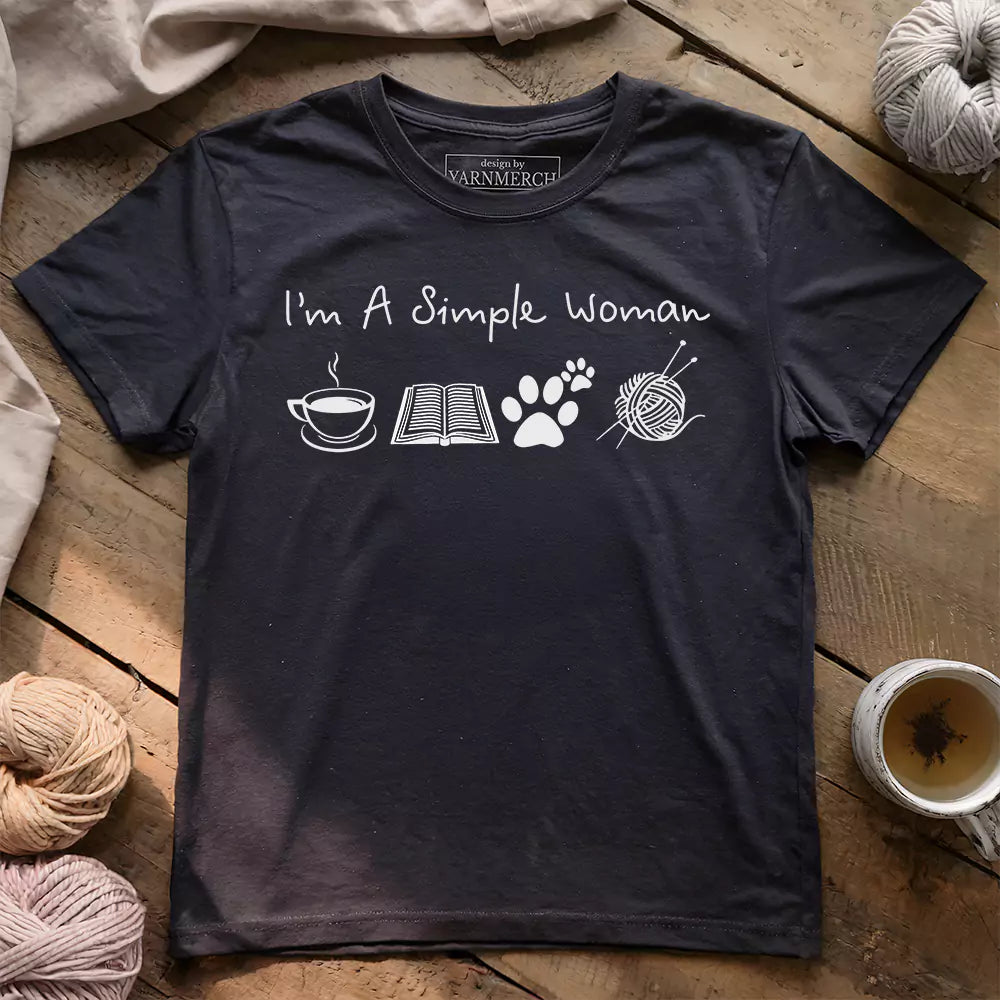 Simple Woman T-shirt - Prismatic Fiber Arts