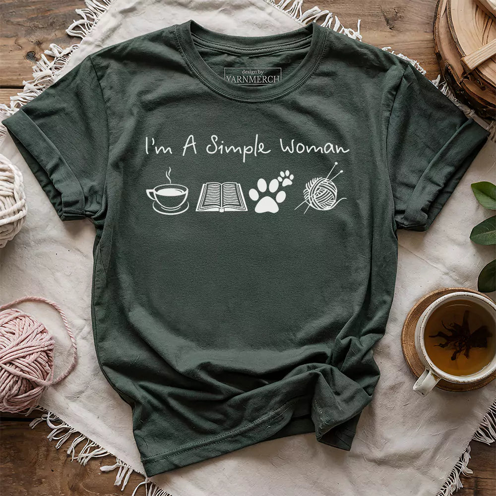 Simple Woman T-shirt - Prismatic Fiber Arts