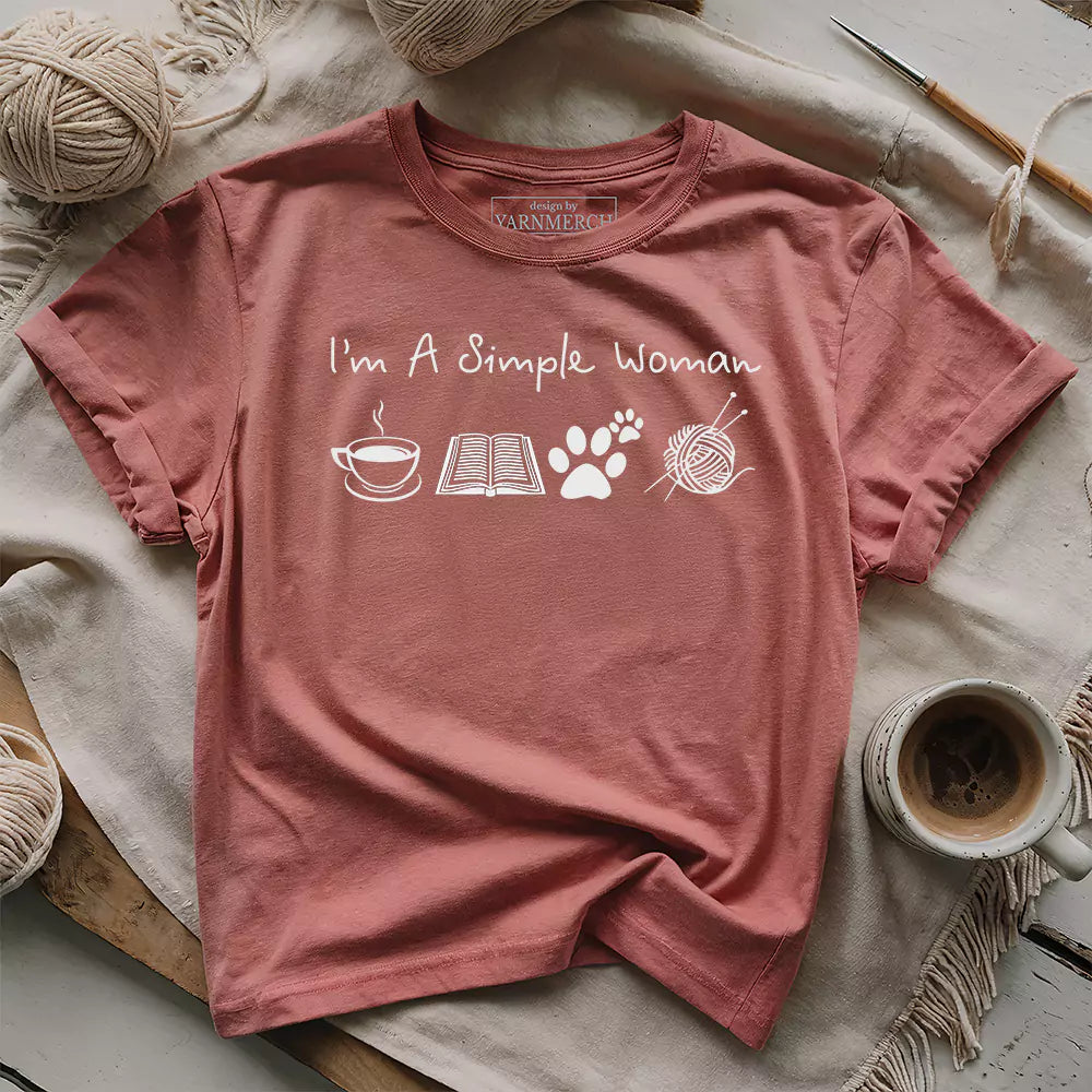 Simple Woman T-shirt - Prismatic Fiber Arts
