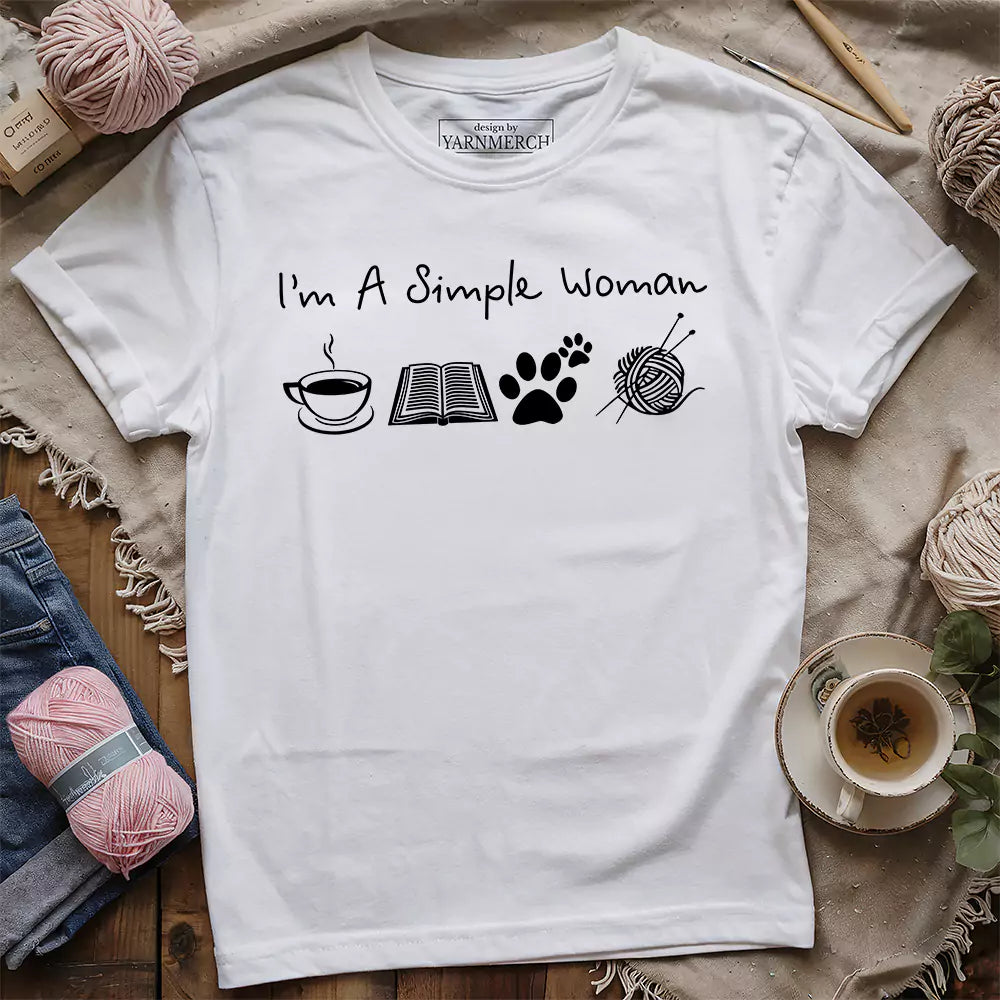 Simple Woman T-shirt - Prismatic Fiber Arts