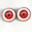 Sinister Scary Red Vampire Sew-On Button Glass Eyes - Prismatic Fiber Arts