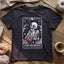 Skeleton Crocheter Tarot T-shirt - Prismatic Fiber Arts
