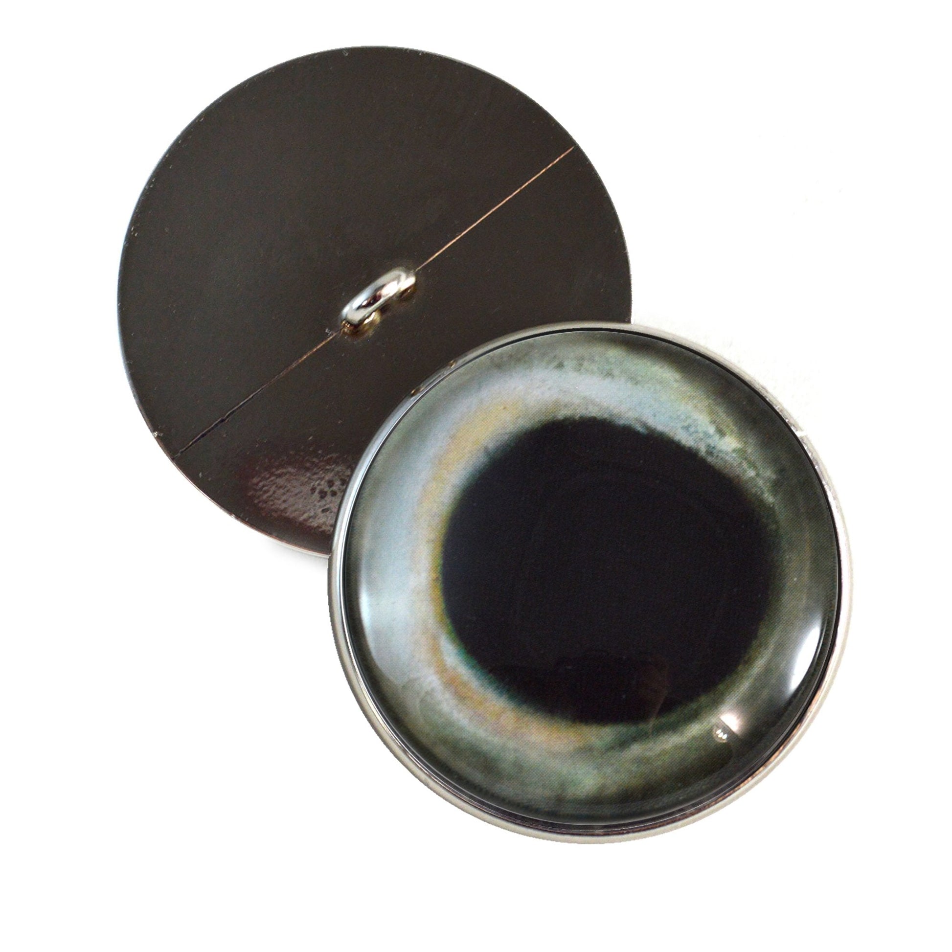 Skipjack Tuna Fish Sew-On Button Glass Eyes - Prismatic Fiber Arts
