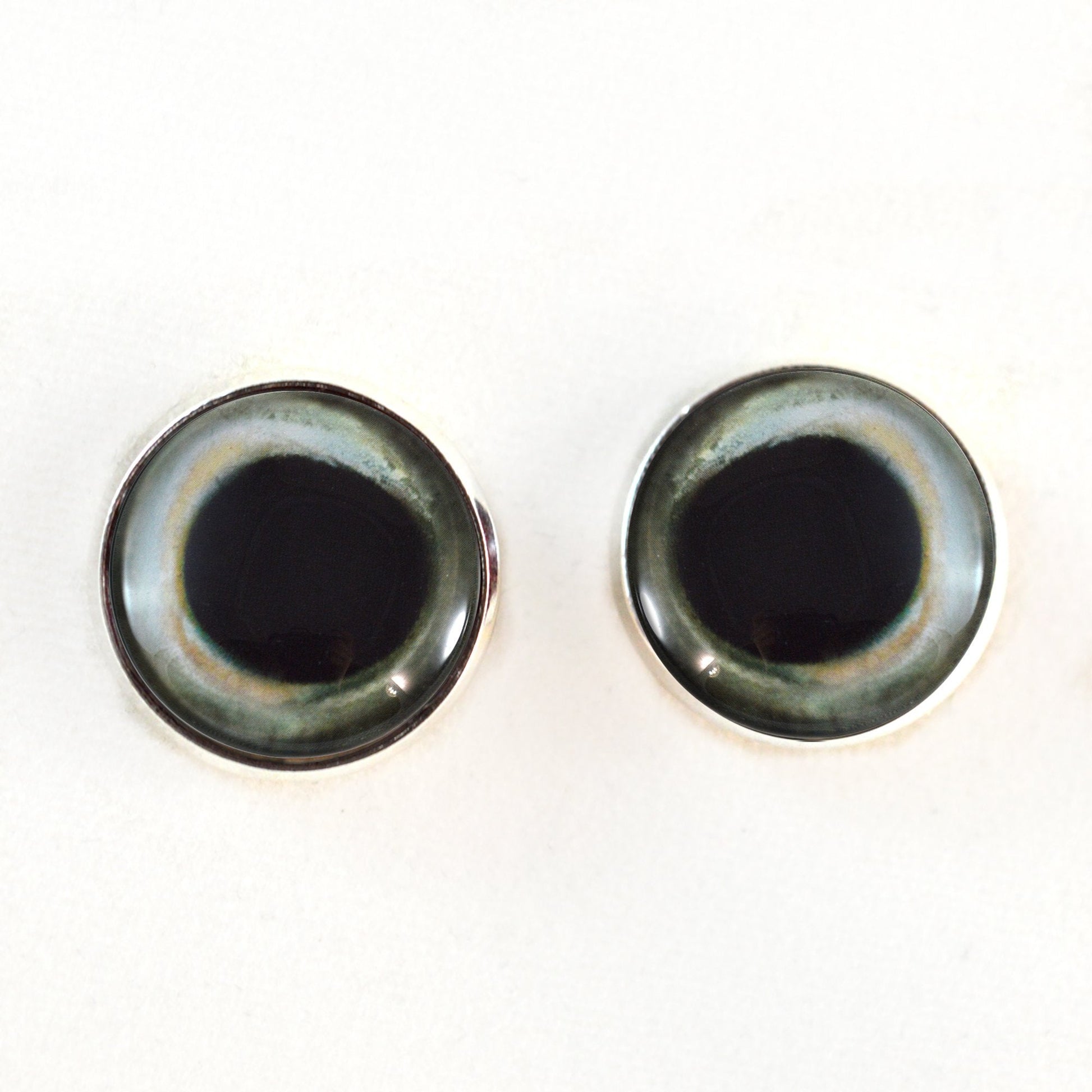 Skipjack Tuna Fish Sew-On Button Glass Eyes - Prismatic Fiber Arts