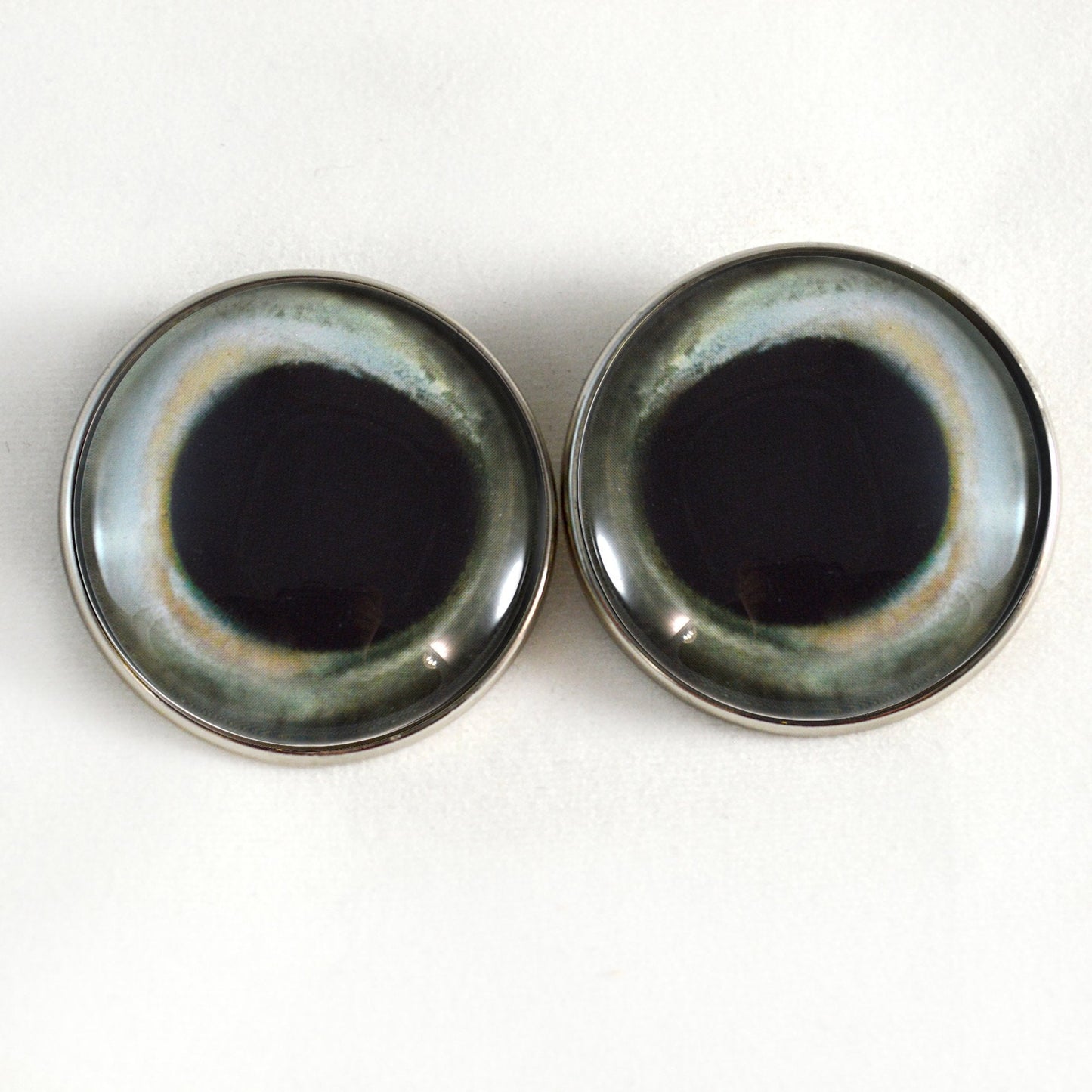 Skipjack Tuna Fish Sew-On Button Glass Eyes - Prismatic Fiber Arts