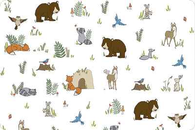 Sweet Melody Designs Woodland Pals Digital Cuddle® Snow 58/60" Fabric Per Yard - Prismatic Fiber Arts