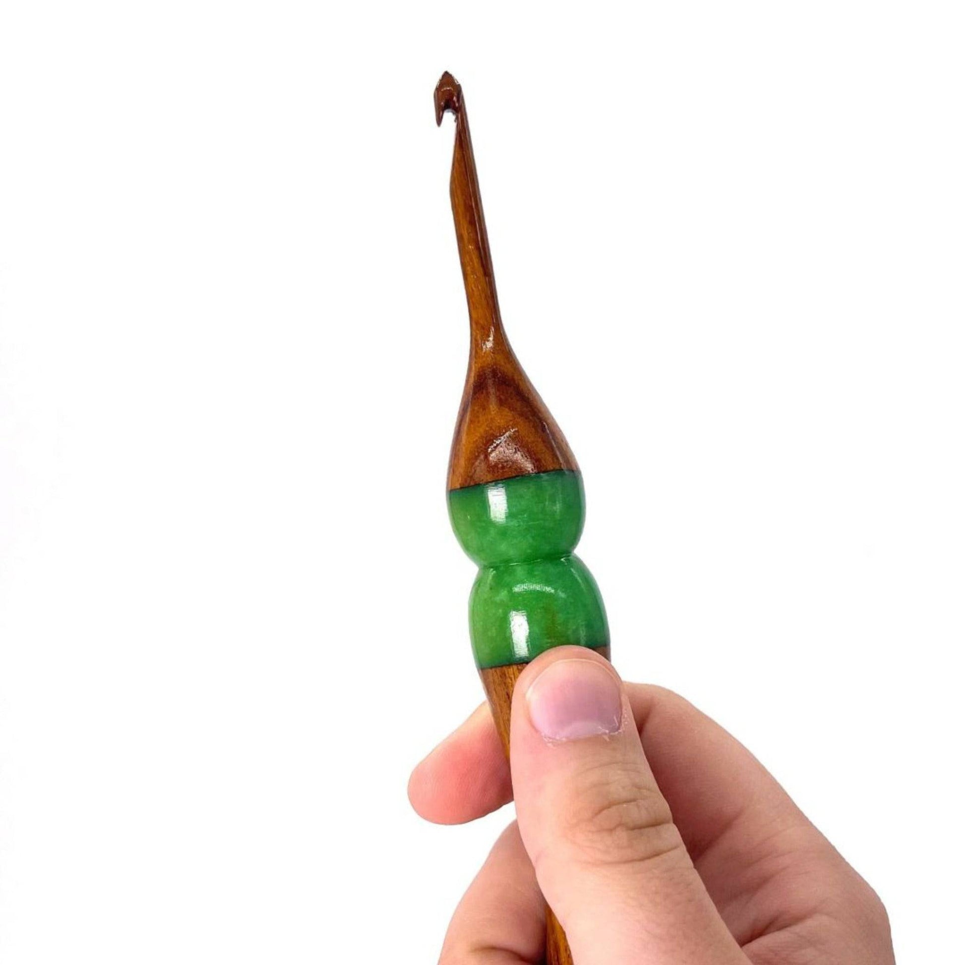 Sparkle Rosewood Crochet Hook - Prismatic Fiber Arts