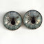Light Blue Spider Sew-On Button Glass Eyes - Prismatic Fiber Arts