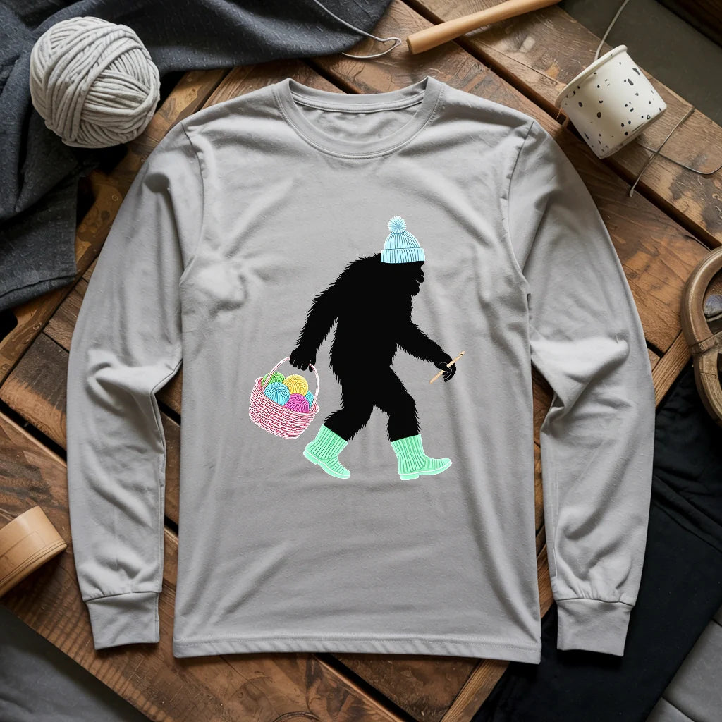 Bigfoot Long Sleeve T-shirt - Prismatic Fiber Arts