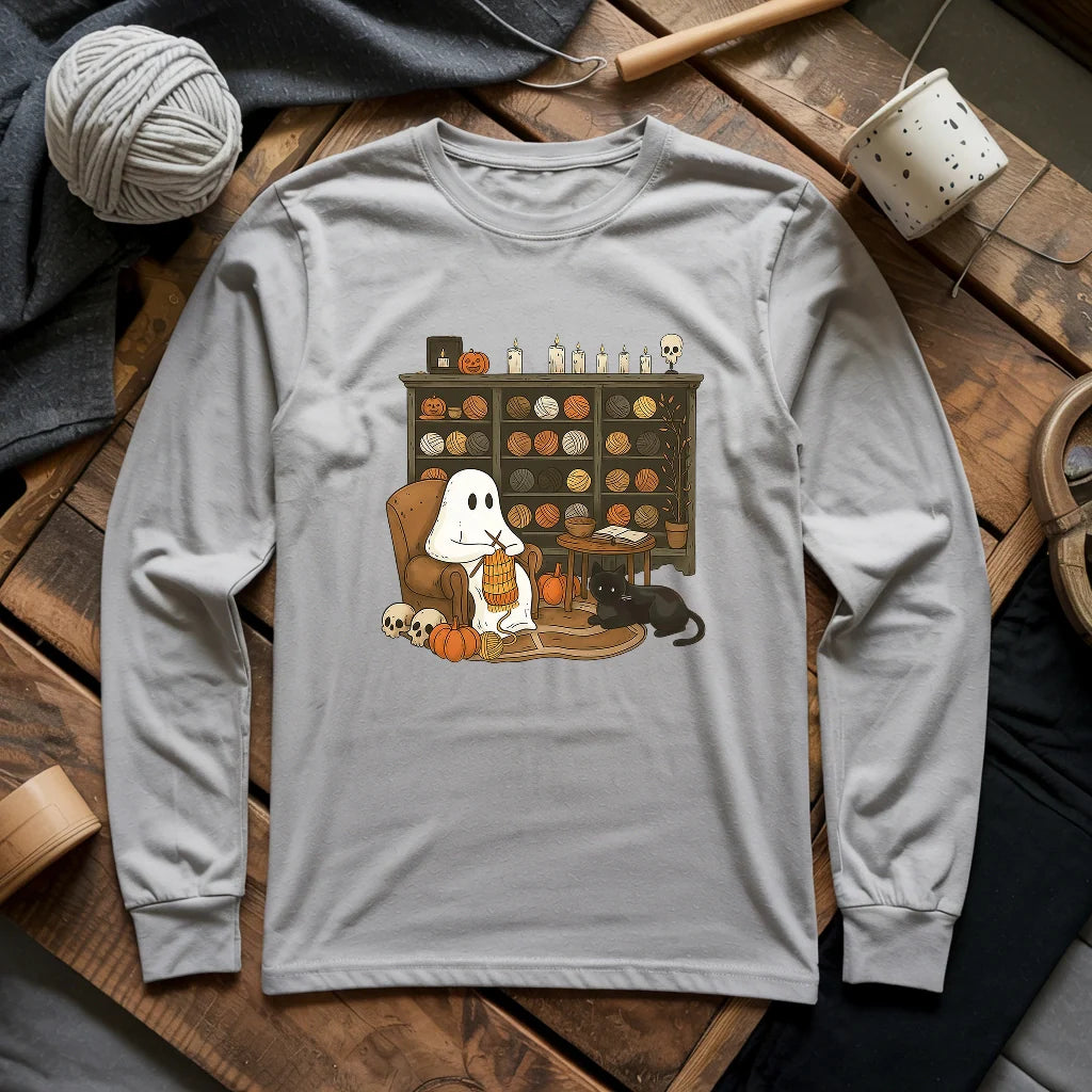 Boo Yarn Long Sleeve T-shirt - Prismatic Fiber Arts