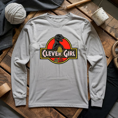 Clever Girl Long Sleeve T-shirt - Prismatic Fiber Arts