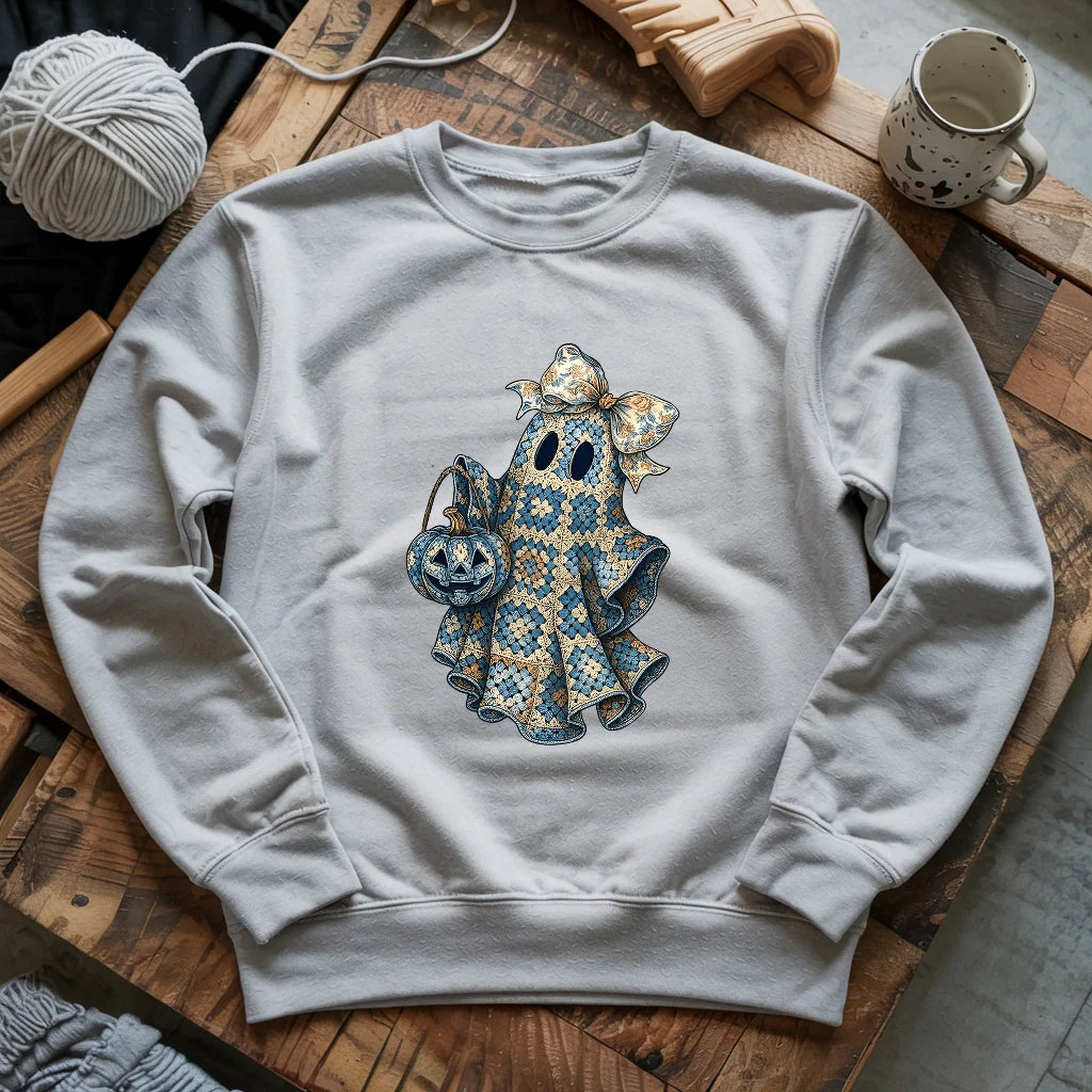 Granny Ghost Sweatshirt - Prismatic Fiber Arts