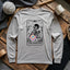 Skeleton Crocheter Tarot Long Sleeve T-shirt - Prismatic Fiber Arts