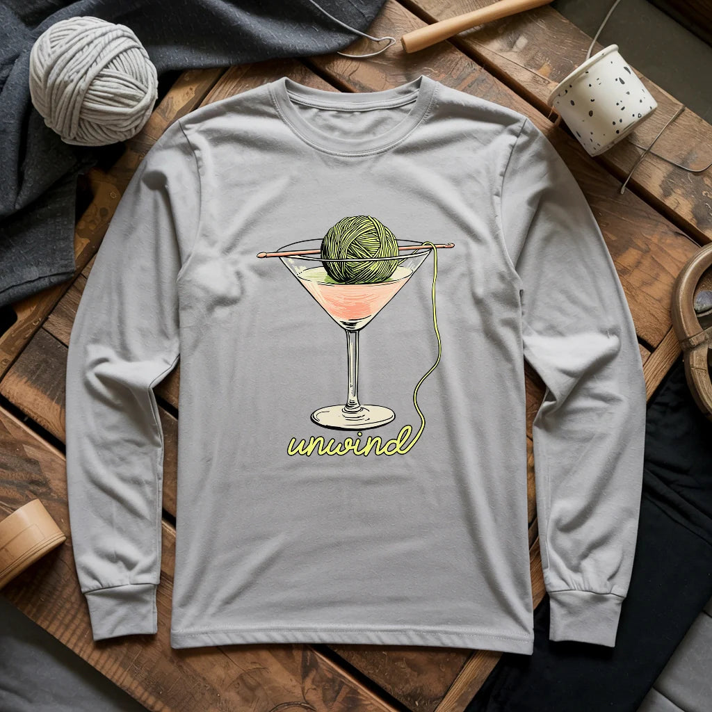 Unwind Long Sleeve T-shirt - Prismatic Fiber Arts