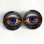 Stained Glass Colorful Eyes Sew-On Button Glass Eyes - Prismatic Fiber Arts