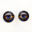 Stained Glass Colorful Eyes Sew-On Button Glass Eyes - Prismatic Fiber Arts