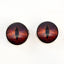 Striking Red Galaxy Dragon Sew-On Button Glass Eyes - Prismatic Fiber Arts