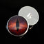 Striking Red Galaxy Dragon Sew-On Button Glass Eyes - Prismatic Fiber Arts
