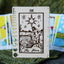 Maple Wood Moon Tarot Card Knitting Needle Gauge & 5" Ruler - Prismatic Fiber Arts