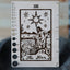 Maple Wood Moon Tarot Card Knitting Needle Gauge & 5" Ruler - Prismatic Fiber Arts