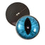 Teal Cat Dragon Sew-On Button Glass Eyes - Prismatic Fiber Arts