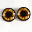 Brown Teddy Bear Sew-On Button Glass Eyes - Prismatic Fiber Arts