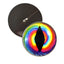 Tie Dye Dragon Sew-On Button Glass Eyes - Prismatic Fiber Arts