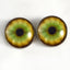 Tiger Sew-On Button Glass Eyes - Prismatic Fiber Arts