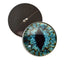 Turquoise Blue Dragon Sew-On Button Glass Eyes - Prismatic Fiber Arts