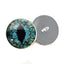 Turquoise Blue Dragon Sew-On Button Glass Eyes - Prismatic Fiber Arts