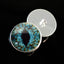 Turquoise Blue Dragon Sew-On Button Glass Eyes - Prismatic Fiber Arts