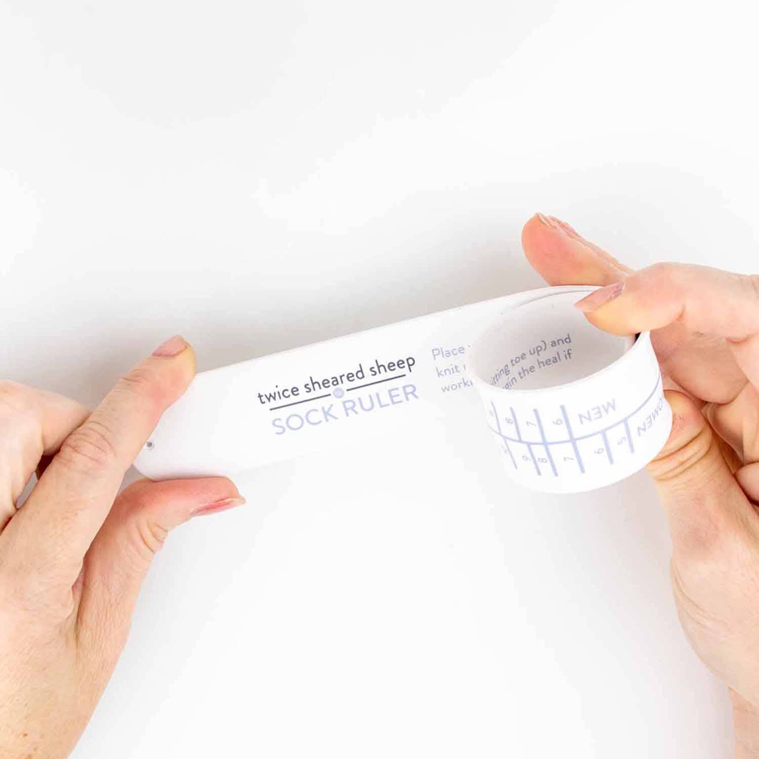 Sock Ruler - Sock Sizing Bracelet Ruler - Prismatic Fiber Arts