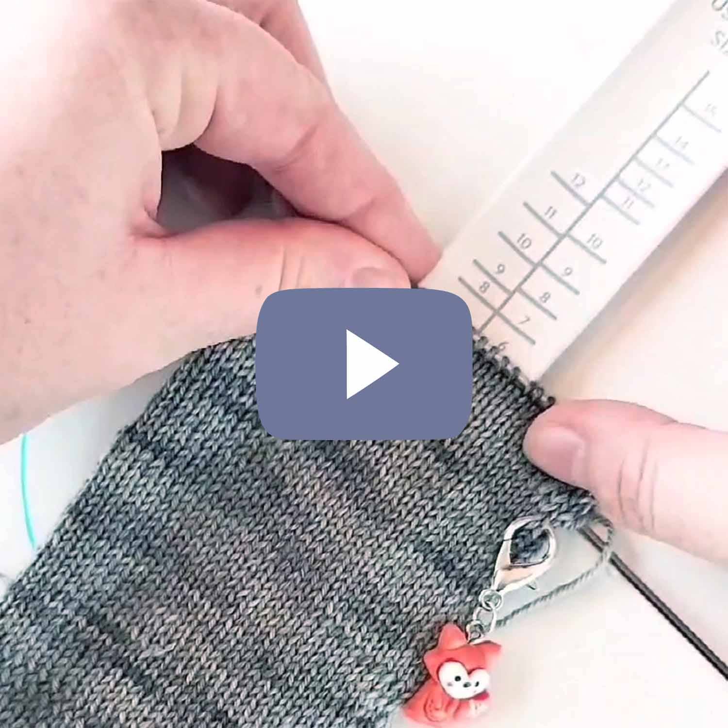 Sock Ruler - Sock Sizing Bracelet Ruler - Prismatic Fiber Arts