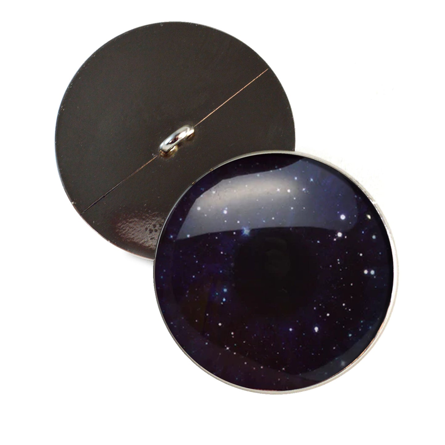 Twinkling Star Night Sky Sew-On Buttons Glass Eyes - Prismatic Fiber Arts