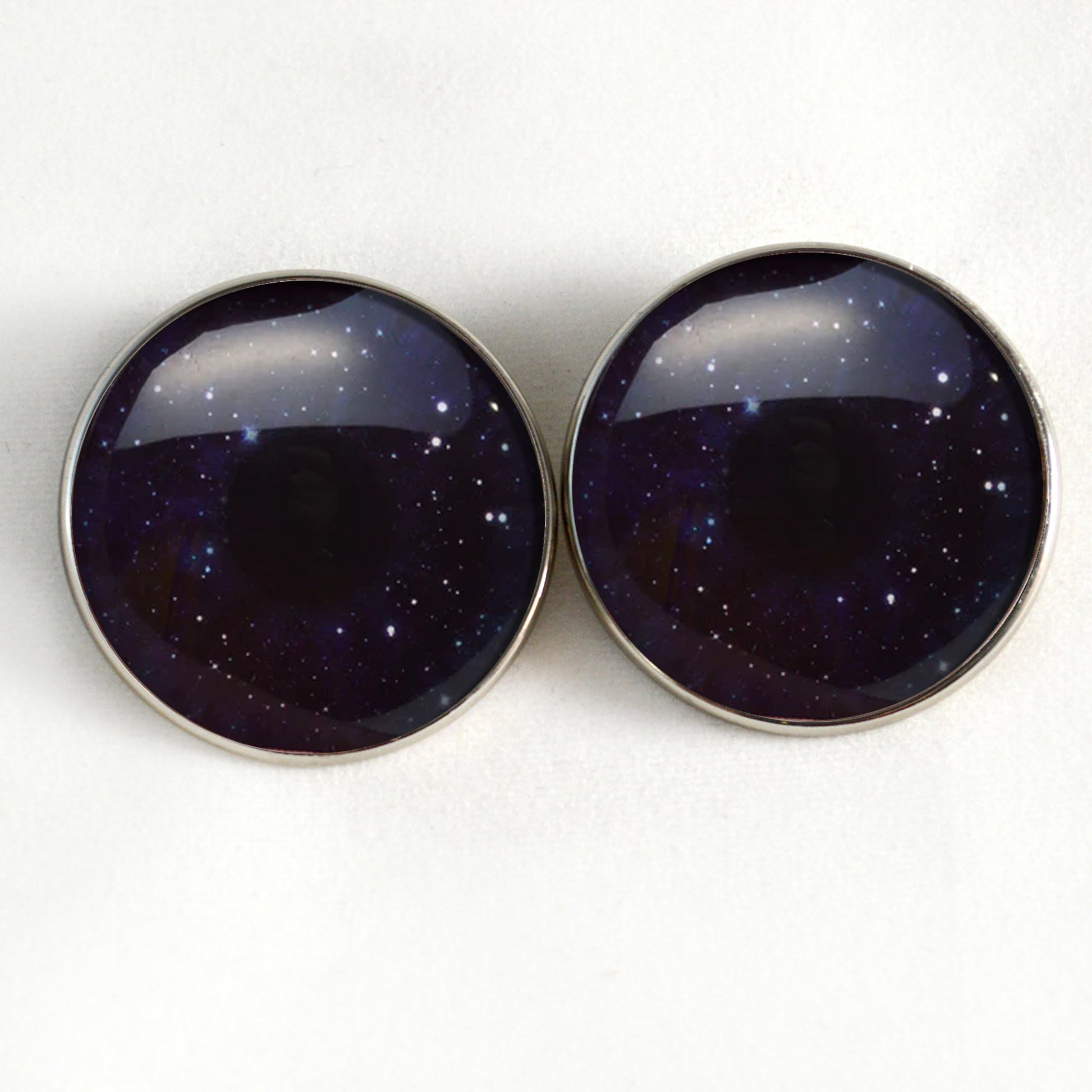 Twinkling Star Night Sky Sew-On Buttons Glass Eyes - Prismatic Fiber Arts