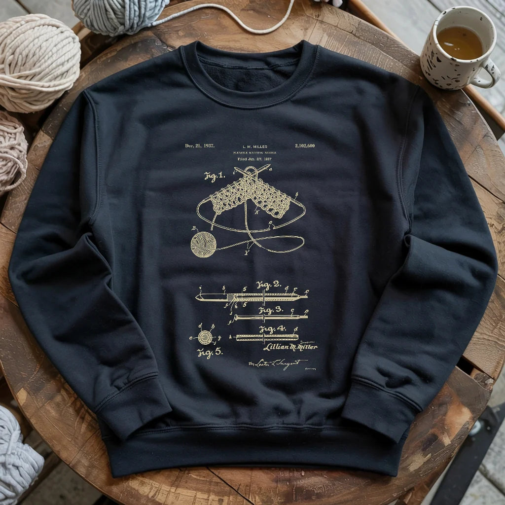 Vintage Knitting Pattern Sweatshirt - Prismatic Fiber Arts