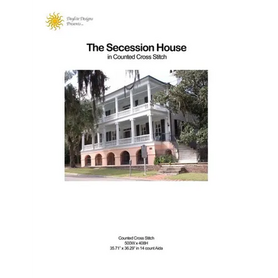 The Secession House in Counted Cross Stitch