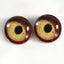 Vulture Sew-On Button Glass Eyes - Prismatic Fiber Arts