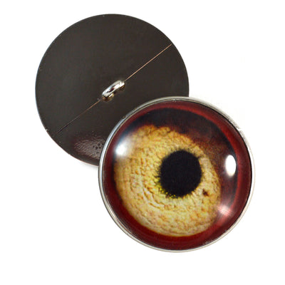 Vulture Sew-On Button Glass Eyes - Prismatic Fiber Arts