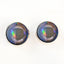 Walleye Iridescent Fish Inspired Sew-On Button Glass Eyes - Prismatic Fiber Arts